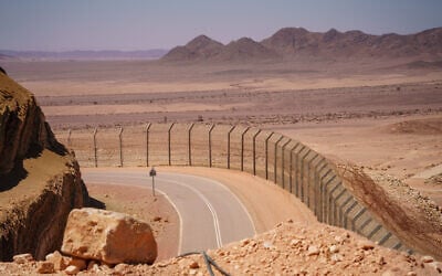 View of the Israeli-Egyptian border. September 9, 2025. (Yaniv Nadav/FLASH90)