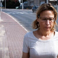 Former IDF military advocate general Yifat Tomer-Yerushalmi is released to house arrest outside Neve Tirtza Women’s Prison in Ramla, November 7, 2025 (Flash90)