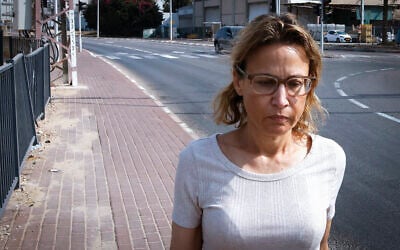 Former IDF military advocate general Yifat Tomer-Yerushalmi is released to house arrest outside Neve Tirtza Women’s Prison in Ramle, November 7, 2025. (Flash90)