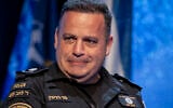 The commander of the Lahav 433 Unit, Manny Binyamin, attends a ceremony at the National Police Academy in Beit Shemesh, April 20, 2025. (Oren Ben Hakoon/ Flash90)