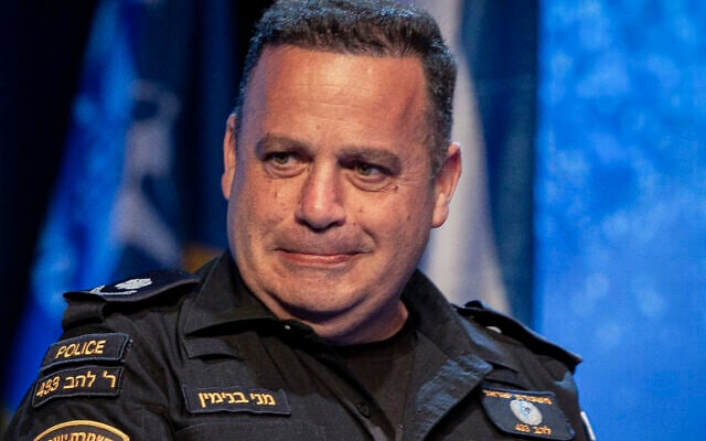 The commander of the Lahav 433 Unit, Manny Binyamin, attends a ceremony at the National Police Academy in Beit Shemesh, April 20, 2025. (Oren Ben Hakoon/ Flash90) The commander of the Lahav 433 Unit, Manny Binyamin, attends a ceremony at the National Police Academy in Beit Shemesh, April 20, 2025. (Oren Ben Hakoon/ Flash90)
