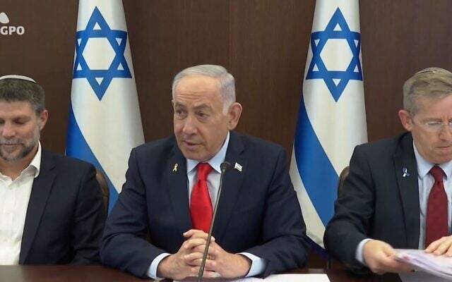 Prime Minister Benjamin Netanyahu speaks at a cabinet meeting on November 2, 2025 (Screencapture/GPO) Prime Minister Benjamin Netanyahu speaks at a cabinet meeting on November 2, 2025 (Screencapture/GPO)