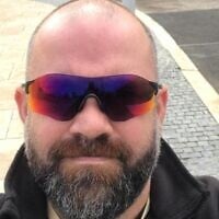 Vital Mishayev, in an undated photo. The former police officer, diagnosed with PTSD, self-immolated in October 2025 and died the following month. (X, used in accordance with Clause 27a of the Copyright Law)