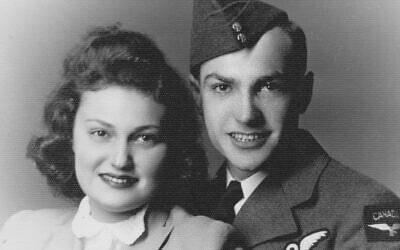 Eunice and Mickey Heller, author Aron Heller's grandparents, when Mickey served in the Royal Canadian Air Force in WWII. (Courtesy of the Heller family) Eunice and Mickey Heller, author Aron Heller's grandparents, when Mickey served in the Royal Canadian Air Force in WWII. (Courtesy of the Heller family)