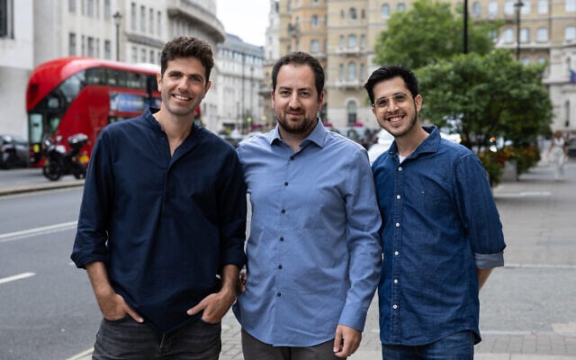 MineOS founders, from right to left: Gal Ringel, Gal Golan, Kobi Nissan (Shai Dolev)