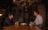 Nick Fuentes (L) is interviewed by Tucker Carlson, October 28, 2025. (Video screenshot)