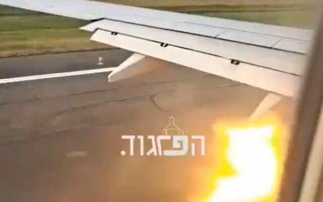 A flash on a Sundor flight departing Batumi, Georgia, on November 13, 2025. (X screenshot: used in accordance with Clause 27a of the Copyright Law) A flash on a Sundor flight departing Batumi, Georgia, on November 13, 2025. (X screenshot: used in accordance with Clause 27a of the Copyright Law)