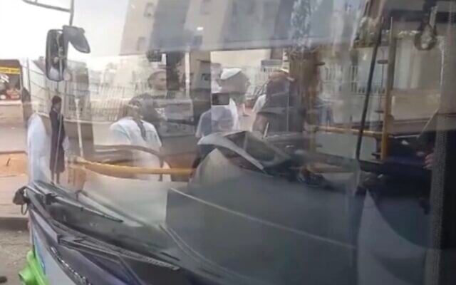 Aftermath of an alleged attack on an Arab bus driver in Modi'in, November 2025. (Channel 13 Screenshot) Aftermath of an alleged attack on an Arab bus driver in Modi'in, November 2025. (Channel 13 Screenshot)
