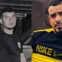 Abdallah Abu Madigham, 17 (left) and Ashraf Abu Madigham, 30 (right) who were both killed in a shooting in Rahat, southern Israel on November 20, 2025. (Facebook)