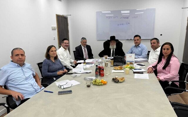 The committee to appoint a new Tel Aviv chief rabbi meets at the Religious Services Ministry on November 3, 2025. (Religious Services Ministry)
