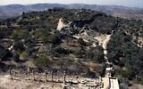 The archaeological site of Sebastia in the West Bank, in a handout photo issued on November 20, 2025. (COGAT)