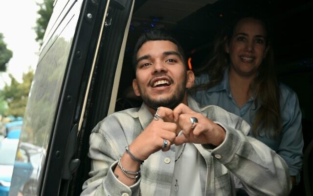 Released hostage Yosef-Haim Ohana heads home to Kiryat Malachi on November 30, 2025, after completing his rehabilitation process at Kfar Hamaccabiah (Paulina Patimer/Hostages Forum) Released hostage Yosef-Haim Ohana heads home to Kiryat Malachi on November 30, 2025, after completing his rehabilitation process at Kfar Hamaccabiah (Paulina Patimer/Hostages Forum)