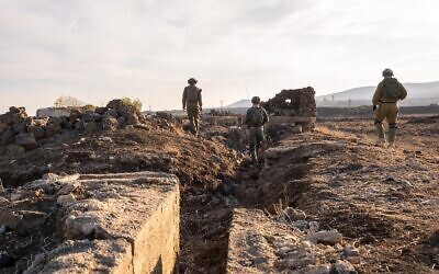 IDF reservists of the 55th Paratroopers Brigade operate in southern Syria, in an image published on November 21, 2025. (Israel Defense Forces)