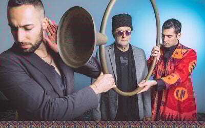 The Borochovs Band host Ravid Kahalani on November 10, 2025, at the annual Jerusalem International Oud Festival. (Courtesy, Ronen Goldman)