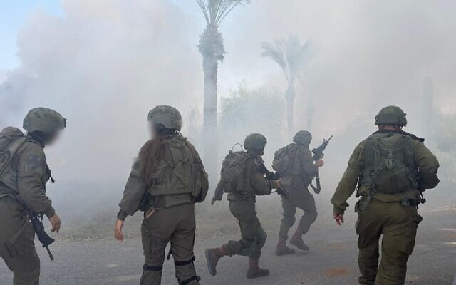 Illustrative: IDF troops carry out a drill in the West Bank, November 10, 2025. (Israel Defense Forces)
