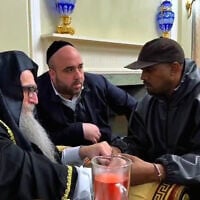 The rapper Ye, also known as Kanye West, meets with Rabbi Yoshiyahu Pinto in a video posted online on November 6, 2025. (Screenshot, used in accordance with Clause 27a of the Copyright Law)