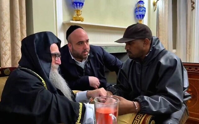 The rapper Ye, also known as Kanye West, meets with Rabbi Yoshiyahu Pinto in a video posted online on November 6, 2025. (Screenshot, used in accordance with Clause 27a of the Copyright Law) The rapper Ye, also known as Kanye West, meets with Rabbi Yoshiyahu Pinto in a video posted online on November 6, 2025. (Screenshot, used in accordance with Clause 27a of the Copyright Law)