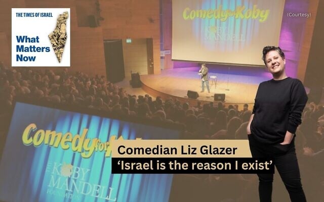 Comedian Liz Glazer is part of the 2025-2026 Comedy for Koby tour of Israel. (courtesy)
