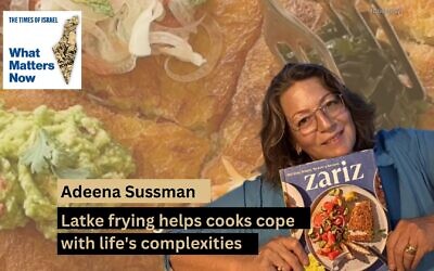 Cookbook author Adeena Sussman with her latest, 'Zariz,' in December 2025. (Courtesy)