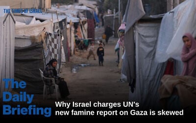 A tent camp for displaced Palestinians in Deir al-Balah, central Gaza Strip, December 23, 2025. (AP/Abdel Kareem Hana) A tent camp for displaced Palestinians in Deir al-Balah, central Gaza Strip, December 23, 2025. (AP/Abdel Kareem Hana)