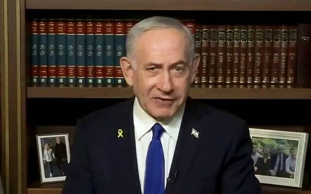 Prime Minister Benjamin Netanyahu delivers a Christmas greeting via video on December 24, 2025. (Screenshot/PMO) Prime Minister Benjamin Netanyahu delivers a Christmas greeting via video on December 24, 2025. (Screenshot/PMO)