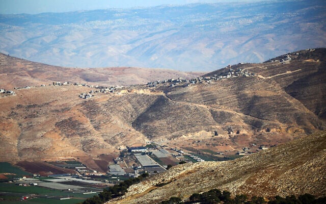 A view of the city of Tubas and nearby towns in the northern Jordan Valley in the West Bank, November 26, 2025. (Nasser Ishtayeh/Flash90)