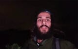 A settlement activist enters the Gaza Strip in an attempt to plant trees and establish Jewish settlements, December 10, 2025. (Video screenshot/social media, used in accordance with Clause 27a of the Copyright Law)