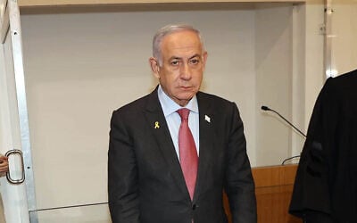 Prime Minister Benjamin Netanyahu arrives at the Tel Aviv District Court to testify in his criminal trial, January 27, 2025. (Yariv Katz/POOL) Prime Minister Benjamin Netanyahu arrives at the Tel Aviv District Court to testify in his criminal trial, January 27, 2025. (Yariv Katz/POOL)
