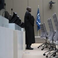 File: Deputy Prosecutor Mame Mandiaye Niang waits prior to the first appearance of former Philippine President Rodrigo Duterte before the International Criminal Court (ICC) on charge of crimes against humanity over his deadly crackdown on narcotics, in The Hague on March 14, 2025 (Peter Dejong / POOL / AFP)
