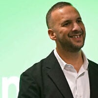 Britain's newly announced leader of the Green Party, Zack Polanski, reacts after being announced as the party's new leader, at a media event in central London on September 2, 2025. (JUSTIN TALLIS / AFP)