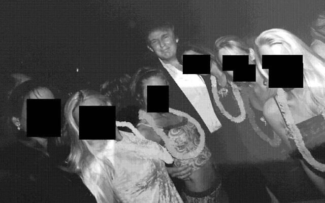 This undated photo from the personal collection of Jeffrey Epstein provided by the Democrats on the House Oversight Committee on December 12, 2025, shows US President Donald Trump (C) posing with a group of women wearing Hawaiian-style leis. (Photo by HANDOUT / House Oversight Democrats / AFP) This undated photo from the personal collection of Jeffrey Epstein provided by the Democrats on the House Oversight Committee on December 12, 2025, shows US President Donald Trump (C) posing with a group of women wearing Hawaiian-style leis. (Photo by HANDOUT / House Oversight Democrats / AFP)