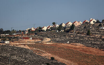 A view of Esh Kodesh, an Israeli outpost in the West Bank, on December 14, 2025. (Zain JAAFAR / AFP)