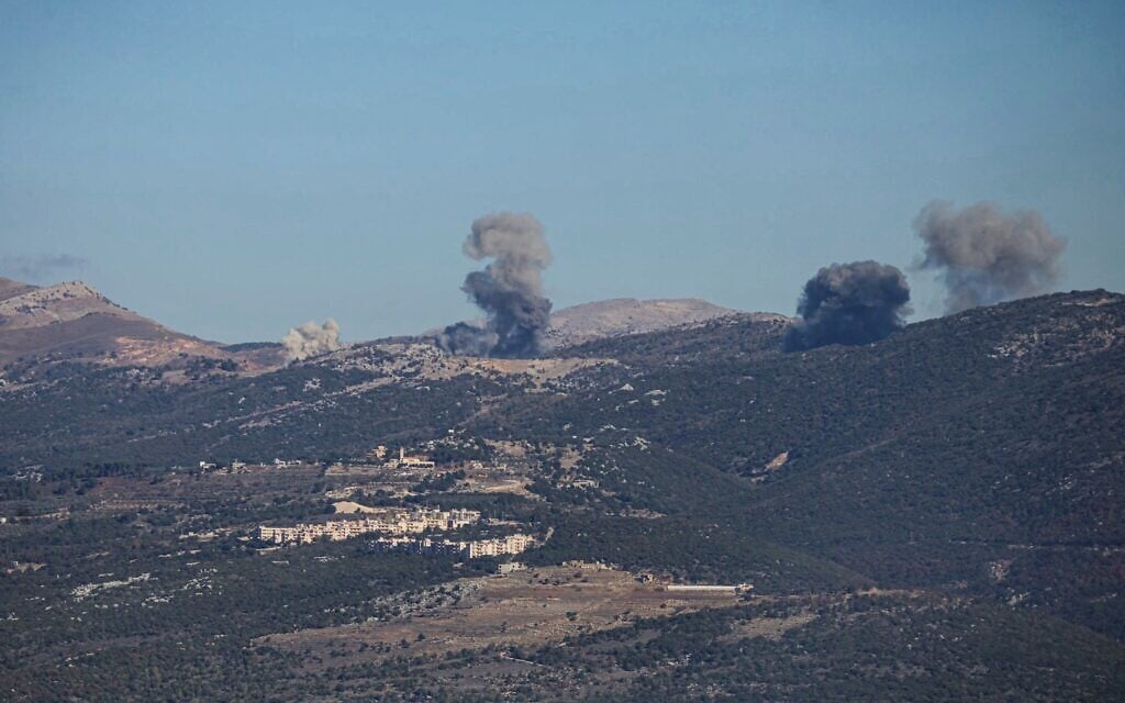 Smoke rises from the site of a series of Israeli airstrikes that targeted the outskirts of the southern Lebanese village of al-Katrani on December 18, 2025. (Rabih DAHER / AFP) Smoke rises from the site of a series of Israeli airstrikes that targeted the outskirts of the southern Lebanese village of al-Katrani on December 18, 2025. (Rabih DAHER / AFP)