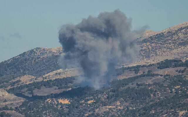 Smoke rises from the site of a series of Israeli airstrikes that targeted the outskirts of the southern Lebanese village of al-Qatrani on December 18, 2025. (Rabih Daher/AFP) Smoke rises from the site of a series of Israeli airstrikes that targeted the outskirts of the southern Lebanese village of al-Qatrani on December 18, 2025. (Rabih Daher/AFP)