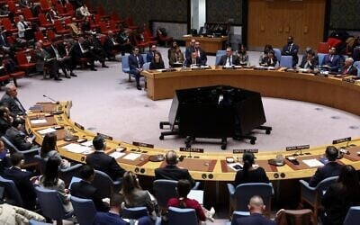 A United Nations Security Council meeting at UN headquarters on December 23, 2025, in New York City. (ANGELA WEISS / AFP)