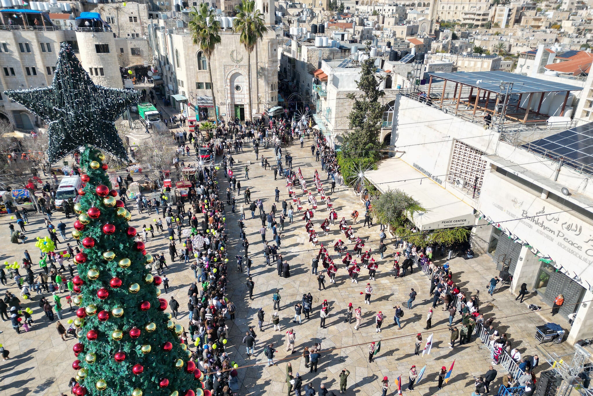 Bethlehem sees full Christmas revelry for first time since outbreak of Gaza war