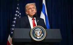 US President Donald Trump speaks during a news conference with Prime Minister Benjamin Netanyahu at Mar-a-Lago, December 29, 2025, in Palm Beach, Florida. (Jim WATSON / AFP)