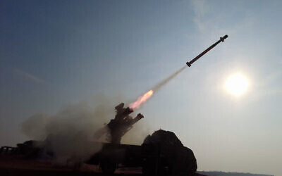In this image provided December 4, 2025, by Sepahnews of Iran's Islamic Revolutionary Guard Corps, a missile is launched as a part of the guard's drill in the Persian Gulf and Gulf of Oman. (Sepahnews via AP)