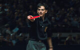 This image released by A24 shows Timothée Chalamet in a scene from 'Marty Supreme.' (A24 via AP)