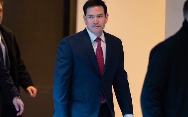 US Secretary of State Marco Rubio walks to a secure room in the basement of the Capitol to brief senators on military strikes near Venezuela on December 16, 2025, in Washington. (AP Photo/Jose Luis Magana) US Secretary of State Marco Rubio walks to a secure room in the basement of the Capitol to brief senators on military strikes near Venezuela on December 16, 2025, in Washington. (AP Photo/Jose Luis Magana)
