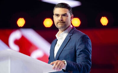 Ben Shapiro speaks during Turning Point USA's AmericaFest 2025, December, 18, 2025, in Phoenix, Arizona. (AP/Jon Cherry)