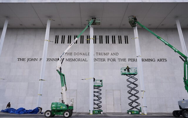 New signage at The Donald J. Trump and The John F. Kennedy Memorial Center for the Performing Arts, is unveiled on the Kennedy Center, Friday, Dec. 19, 2025, in Washington. (AP Photo/Jacquelyn Martin) New signage at The Donald J. Trump and The John F. Kennedy Memorial Center for the Performing Arts, is unveiled on the Kennedy Center, Friday, Dec. 19, 2025, in Washington. (AP Photo/Jacquelyn Martin)