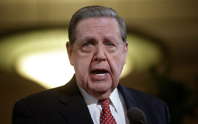 Jeffrey R. Holland, member of the quorum of the twelve apostles, speaks during a news conference at the Conference Center in Salt Lake City, January 27, 2015. (AP Photo/Rick Bowmer, file ) Jeffrey R. Holland, member of the quorum of the twelve apostles, speaks during a news conference at the Conference Center in Salt Lake City, January 27, 2015. (AP Photo/Rick Bowmer, file )