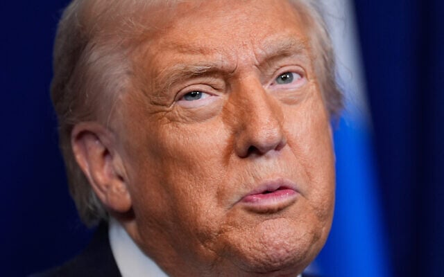 US President Donald Trump speaks during a news conference with Prime Minister Benjamin Netanyahu at Mar-a-Lago, December 29, 2025, in Palm Beach, Florida. (AP Photo/Alex Brandon) US President Donald Trump speaks during a news conference with Prime Minister Benjamin Netanyahu at Mar-a-Lago, December 29, 2025, in Palm Beach, Florida. (AP Photo/Alex Brandon)