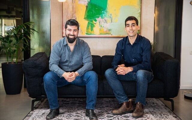Cyera cybersecurity startup founders Yotam Segev (left) and Tamar Bar-Ilan. (Menash Cohen) Cyera cybersecurity startup founders Yotam Segev (left) and Tamar Bar-Ilan. (Menash Cohen)