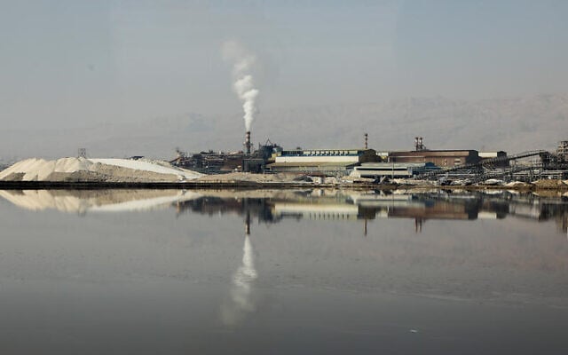 A view of the Dead Sea Works on February 2, 2018. (Issac Harari/Flash90)