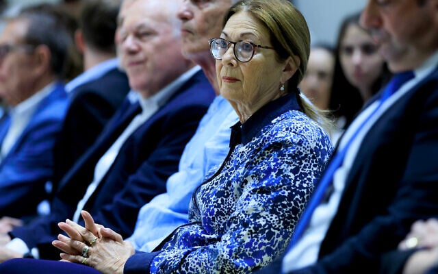 Former Chief Justice Esther Hayut, November 3, 2025. (Moshe Shai/FLASH90) Former Chief Justice Esther Hayut, November 3, 2025. (Moshe Shai/FLASH90)