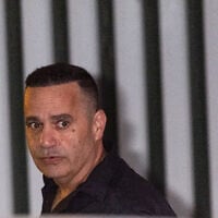 Commander of the Lahav 433 Unit, Manny Binyamin seen leaving the Department of Police Internal Investigations, in Jerusalem on November 30, 2025 (Yonatan Sindel/Flash90)