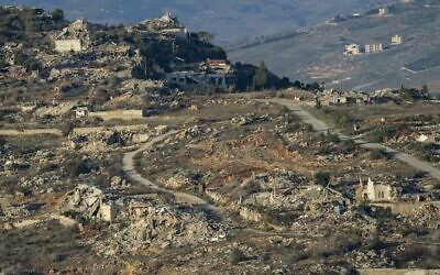 Destroyed homes in southern Lebanon, as seen from Israel, on December 13, 2025. (Erik Marmor/Flash90) Destroyed homes in southern Lebanon, as seen from Israel, on December 13, 2025. (Erik Marmor/Flash90)