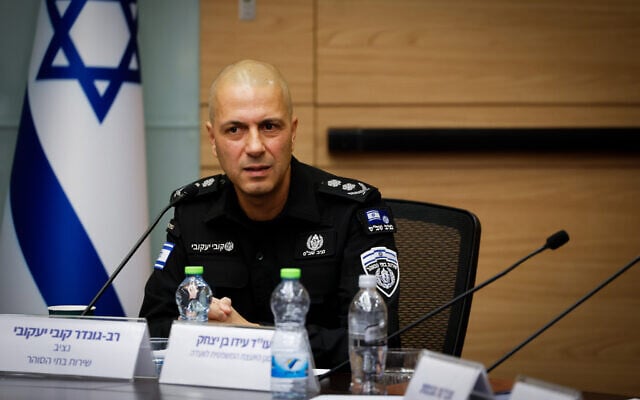 Israel Prisons Chief Commissioner Kobi Yaakobi speaks to the Knesset National Security Committee on December 16, 2025. (Noam Moskovitz/Knesset Spokesperson)